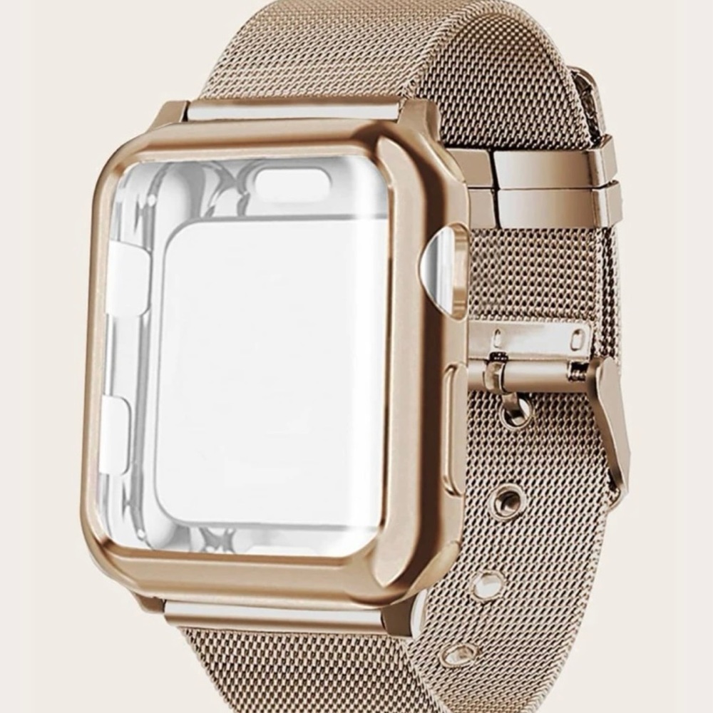 Apple Watch Stainless Steel Watchband & Case in Rose Gold